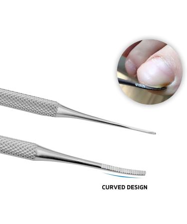 Haryali London Ingrown Toenail Treatment Kit - Double Ended Ingrown Toenail Lifter and File Set - Easy Anti-Septic Application - Ingrown Toenail Lifter - for painful toes - Buy Online on GoSupps.com