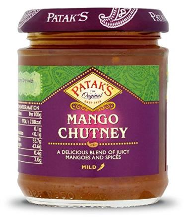 Patak's - Mango Chutney - Medium Spicy - Pack of 2 x 340g Jars