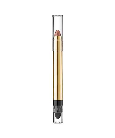 Eye Shadow High Gloss Pearlescent Double Head Eye Shadow Stick Eye Shadow Eyeshadow Stick Pencil Brightener Baked Foundation (D One Size) 1 count (Pack of 1) D