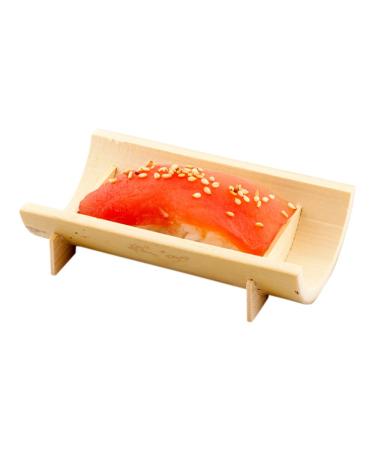 4 Inch x 2 Inch Bamboo Canoe Dishes, 100 Mini Bamboo Serving Boats - Heat Resistant, Disposable, Natural Bamboo Small Sushi Boats, For Parties Or Catering - Restaurantware 4