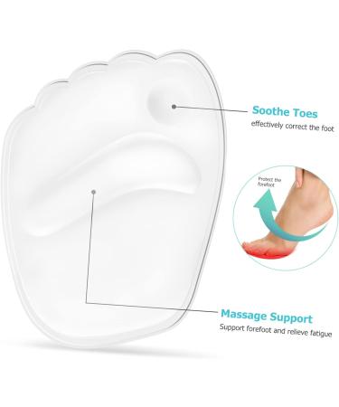 10 Pairs Silicone Forefoot Pads - Arch Support Insoles & Shoe Inserts for Comfort - Buy Online on GoSupps.com
