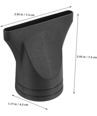 VINTORKY 4pcs Hair Dryer Accessories Dryer Parts Hair Dryer Attachment Hair Dryer Nozzle Black Plastic - Buy Online on GoSupps.com