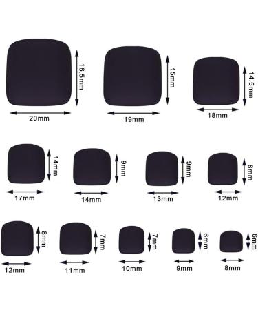 48 Pieces Fake Toenails with 2 Sheets Fake Nail Glue Stickers Short Full Cover Fake Nail Press on Toenails 12 Sizes Fake Toe Nails for Salon and Home Use - Buy Online on GoSupps.com