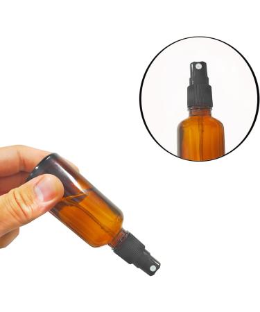 Suxnos 30ml Travel Atomizer Spray Bottle - Glass Perfume Bottles 15pcs Amber Brown Travel Size with Black Lid Portable Perfume Container - Buy Online on GoSupps.com