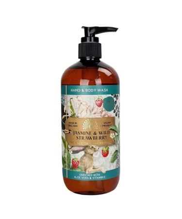 The English Soap Company Hand & Body Wash 500ml - (Jasmine & Wild Strawberry)