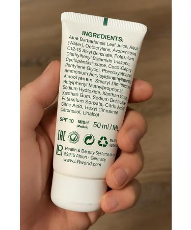 LR Health&Beauty Aloe Via Aloe Vera 50SPF Sun Hight Protection Anti Aging Sun Fluid Face Cream 50 ml./1.7 fl.oz. - Buy Online on GoSupps.com