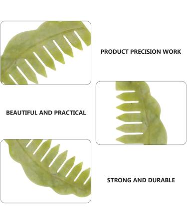 Beaupretty Jade Stone Massage Comb - 2pcs Scalp Massage & Acupuncture Therapy Comb for Spa & Wellness - Buy Online on GoSupps.com