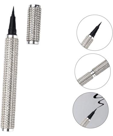 BELLIFFY Liquid Eyeliner Girl Eye Makeup Accessory Girl Eyeliner Makeup Pen Gel Pu Sticker Drill Silver - Buy Online on GoSupps.com