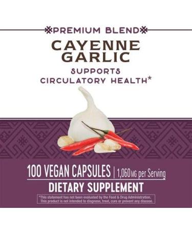 Nature's Way Cayenne Garlic 40,000 HU Potency 100 Vcaps - 100 Count - Buy Online on GoSupps.com