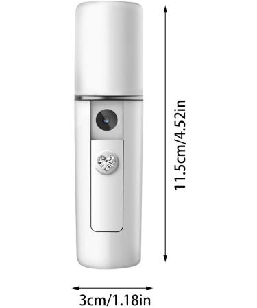 Nanoes Facial Steam Portable Cool Facial Mister for Facial Hydration | USB Rechargeable Mist Spray Nanoes Mister for Eyelash Extensions Moisturizing and Moisturizing for Face Hulzogul L3-white - Buy Online on GoSupps.com