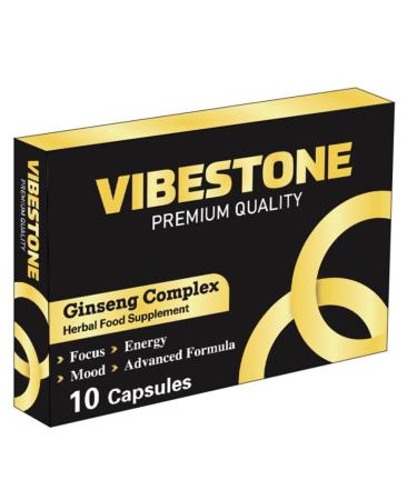 VIBESTONE Gold Stronger for Longer New Formula- Ultra Strong Performance Enhancing Pills Stamina Endurance Booster Gold Supplement Pills for Men - 10 Ginseng Capsules