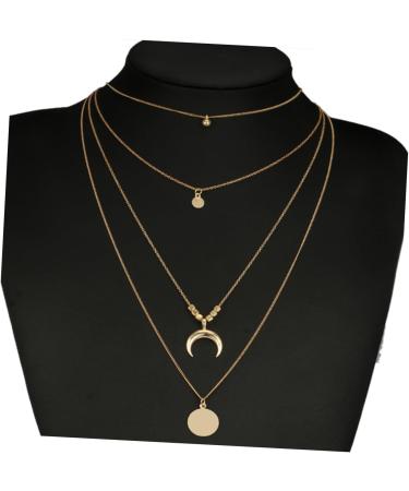 COLLBATH Family Delicate Bohemia Stylish Fashion Multilayer Pendant Necklace Trendy Alloy Choker Necklace for Ladies Girls - Buy Online on GoSupps.com