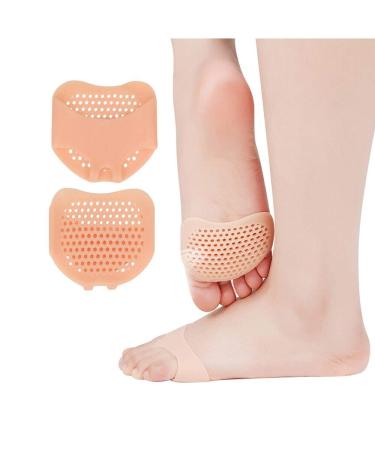 Foot cushion pads midfoot pads toes separator 4 pieces foot cushion forefoot cushions toe spread best suitable for feet bubbles forefoot pain