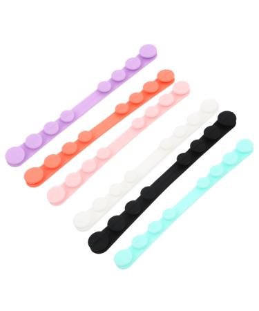 Magiclulu Face 18 STK anti-le-ears hang face mask black ear hooks made of facial mask for children mask extension buckles extension buckle