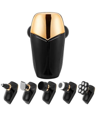 5-in-1 Electric Head Shaver for Bald Men - 7 Blades Waterproof & Rechargeable Perfect for Nose Hair Trimming - Buy Online on GoSupps.com