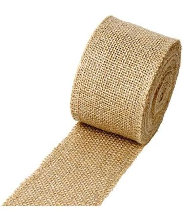 LaRibbons 3 Wide Burlap Fabric Craft Ribbon - 10 Yards - 01 Tan - Buy Online on GoSupps.com