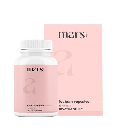 mars by GHC Fat Burn Capsules with Psyllium Husk Moringa & Dandelion Root | Herbal Blend for Active Routine | Pack of 1 | 60 Capsules 60 Count (Pack of 1)