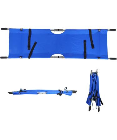 BHDK Folding Portable Stretcher Emergency Patient Mover Stretcher Rescue Quicklitter Travel Size Transport for Hospital Clinic Home Sports venues Ambulance (Blue)(1) - Buy Online on GoSupps.com