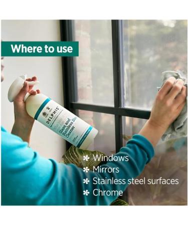 Case of 6 x Delphis Eco Professional Glass and Stainless Steel Cleaner Spray 700ml - Buy Online on GoSupps.com