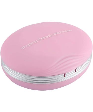 Haofy Ultrasonic Contact Lens Cleaner Machine - Auto Eye Protein Cleaning Case with USB Charger (Pink) - Buy Online on GoSupps.com