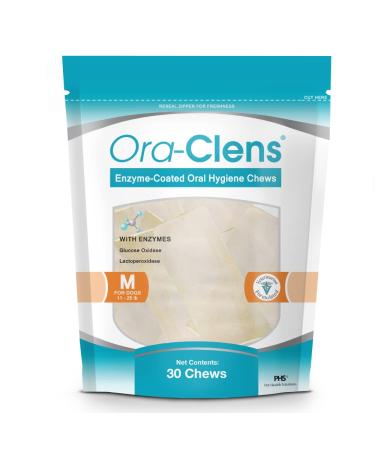 HealthyPets 30 Count Ora-Clens Oral Hygiene Chews Medium