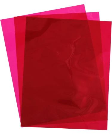 Hygloss 96 Pack Colored Cellophane Sheets - 8.5x11 Inch Transparent Paper for Crafts - Blue, Red, Green, Orange, Pink, Yellow - Plastic Cellophane Wrap - Buy Online on GoSupps.com