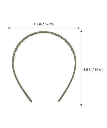 Beaupretty 9pcs Teeth Comb Headband - Colorful Plastic Hair Band for Women, Non-slip Hard Hair Hoop - Hair Accessories - Buy Online on GoSupps.com