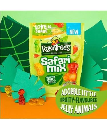 3 x Rowntree's Safari Mix Sweets Sharing Bag 115g Delicious Tasty And Twisty Treat Gift Hamper For Birthday Christmas Easter Sold By Kidzbuzz - Buy Online on GoSupps.com