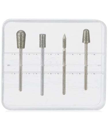 Bausch 1749 Diamond milling cutter Set 4 diamond attachments for Bausch Manik r and Pedicure devices to intersect cornea and corn and to shorten nails foot care nail care hand care