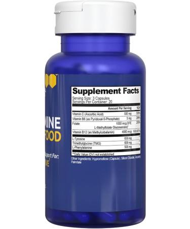 Dopamine Brain Nutrient Support for concentration and mental motivation mental energy and support of neurotransmitters with B vitamins 2 - Buy Online on GoSupps.com