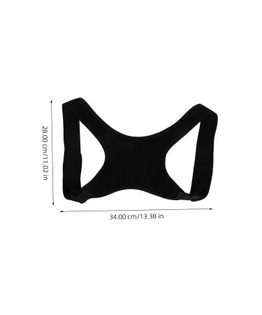 OKUMEYR Belt Holder Shoulder Rest Brace Back Support Belt Back Straightener Polyester Black - Buy Online on GoSupps.com