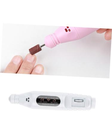 POPETPOP Electric Nail File Professional Acrylic Gel Tool Acrylic Nails Tools Manicure Polishing Tools Nail Drill Machine Nail File Drill Nail Gel Manicure Tool White Polisher Nail Polish 13.8*2.8cm White - Buy Online on GoSupps.com