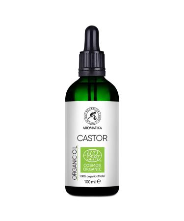 Organic castor oil 100 ml - ricinus communis - cold -pressed - natural Castor Oil in light protection glass bottle with pipette - base oil - organic oil for hair and skin - Buy Online on GoSupps.com