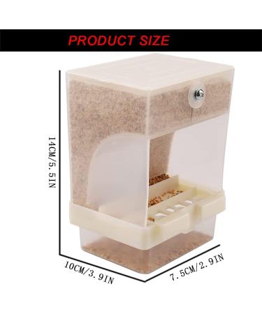 Automatic No-Mess Bird Feeder for Small and Medium Parrots - Seed Feeder Cage Accessory - Buy Online on GoSupps.com