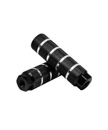 2PC 3/8 inch - 26 Teeth Aluminum Alloy Bike Pegs - Black