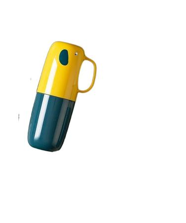 Digjobk toothbrush cup Portable travel toothpaste toothbrush Case Cute Couples Toothbrush Cup Bathroom Tooth Brush Cover Bathroom Accessories (Color: 1) 19.5*6 1