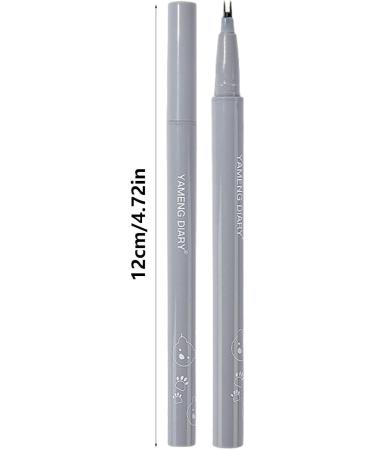Double Tip Lower Eyelash Pencil | Smudge Proof Lower Lash Eyeliner Double Eyelid Liner - Quick-Drying Brown and Black Long Wear Eyeliner for Makeup Pochy - Buy Online on GoSupps.com