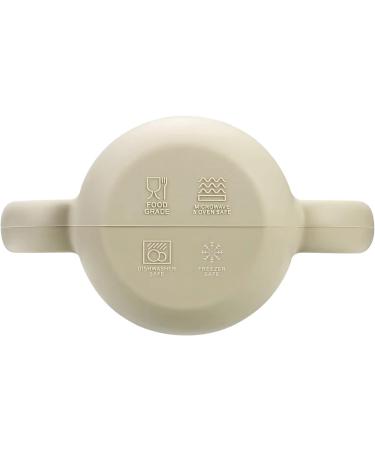 PandaEar Tiny Silicone Training Cup with Straw for Baby and Toddler - White - Buy Online on GoSupps.com