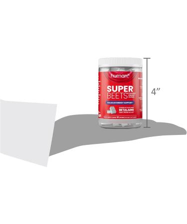 humanN SuperBeets CardiO2 Beet Energy Chews - Heart Health & Energy Support - Caffeine-Free Plant-Based Grape Cherry Flavor - 30 Servings - Buy Online on GoSupps.com