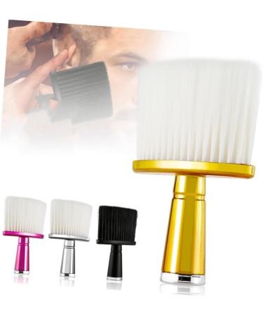 MERRYHAPY Hair Brush Hairdressing Face Duster Haircut Duster Haircut Brush Hair Cutting Neck Duster Neck Duster Hair Removal Brush Neck Hair Sweep Brush Dedicated Hair Comb 14x10cm Golden - Buy Online on GoSupps.com