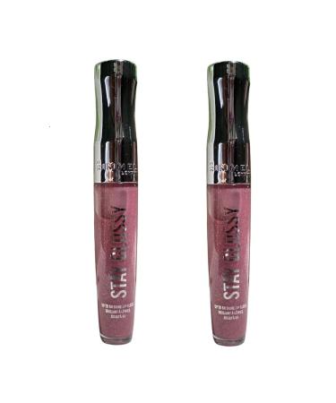 Pack of 2 Rimmel Stay Glossy 6HR Lip Gloss Stay My Rose 160