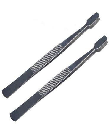 Stamp tweezers philately tool for collecting stamps made of stainless steel style flat tweezers non-slip