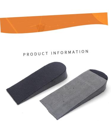 Healvian 20 Pairs Silicone Gel Heel Lift Insoles - Black 12x5.5cm | Height Increase Shoe Inserts for Men & Women - Buy Online on GoSupps.com