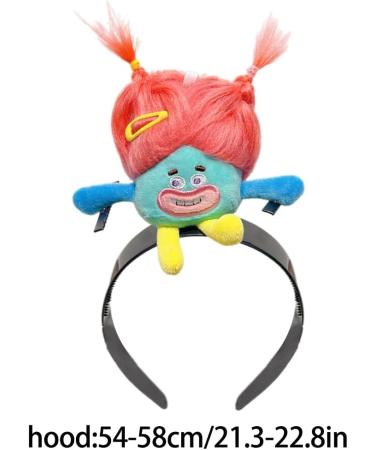 JSGHGDF Funny Hairhoop Cartoon Plush Hairband Music Festival Hairband Kids Birthday Party Wear Women Face Washing Headband Light green fried ha - Buy Online on GoSupps.com