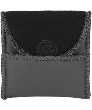 Portable PU Leather Hearing Aid Case - Compact Pocket-Sized Black Bag for Amplifiers - Buy Online on GoSupps.com