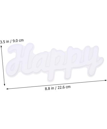 NUOBESTY 3 Pcs Crystal Epoxy Mold Resin Epoxy Silicone Word Sign Mold Diy Silicone Mold Front Door Signage As Shownx3pcs 22.6X9X1.2CMx3pcs - Buy Online on GoSupps.com