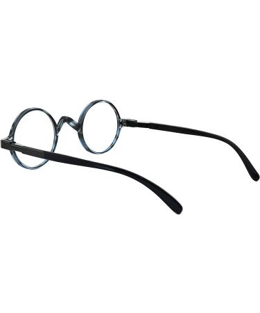 Reducblu Reading Glasses with Spring Hinge - Unisex Professor Style Round Readers 1.0 Diopters - Buy Online on GoSupps.com