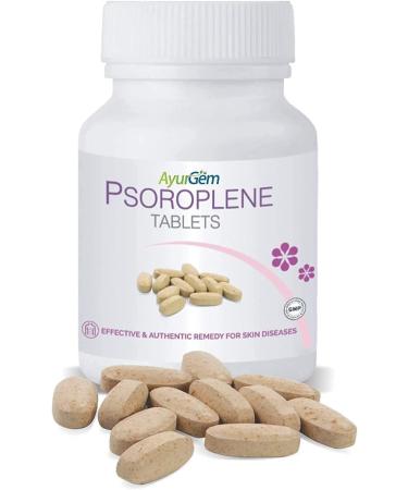 JOKE AyurGem Herbal Psoroplene Tablet with 15 Ayurvedic Extracts (Help in Eczema Psoriasis and Other Skin Disorders) - 60 Capsules