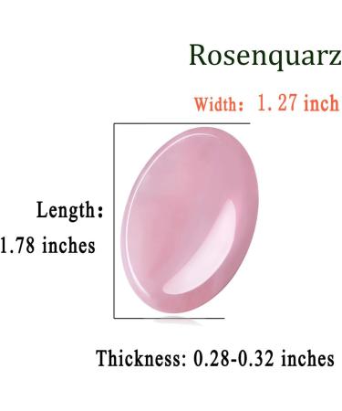 Buy Xiannvxi Rose Quartz Crystals - Natural Polished Healing Stones for Stress Relief & Meditation | Oval Pocket Thumb Gemstones - Buy Online on GoSupps.com
