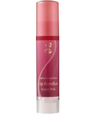 Mentholatum Lip Fondue Scarlet Pink 4.2g - Moisturizing Lip Balm with a Hint of Pink - Buy Online on GoSupps.com